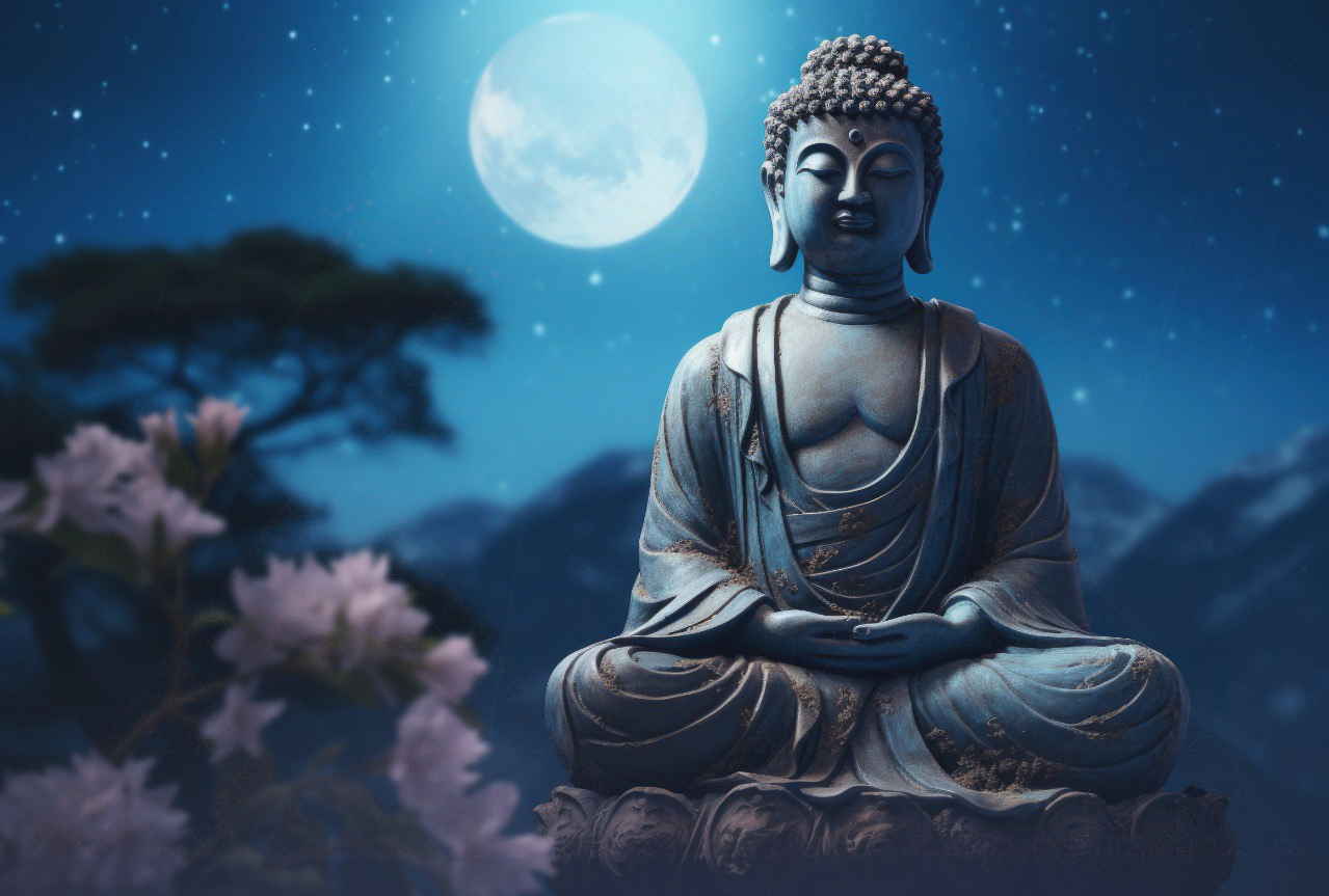 Chitară acustică și zâmbet meditativ